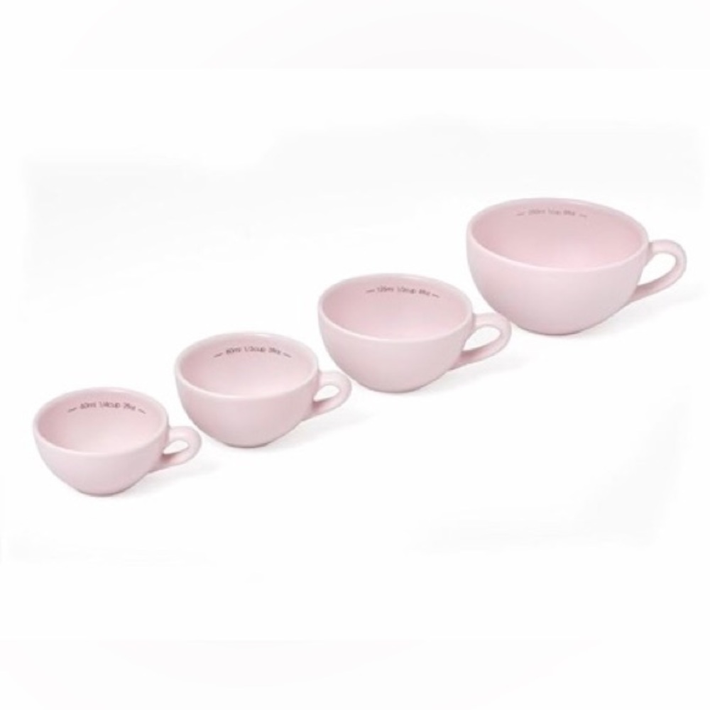 NWB Nigella Lawson Living Kitchen Measuring Cups Set of 4 in Rosebud Pink